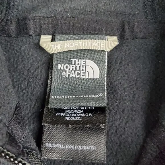 The North Face Black Fleece Full Zip Hoodie Hooded Sweatshirt Jacket Size Small - Picture 4 of 9
